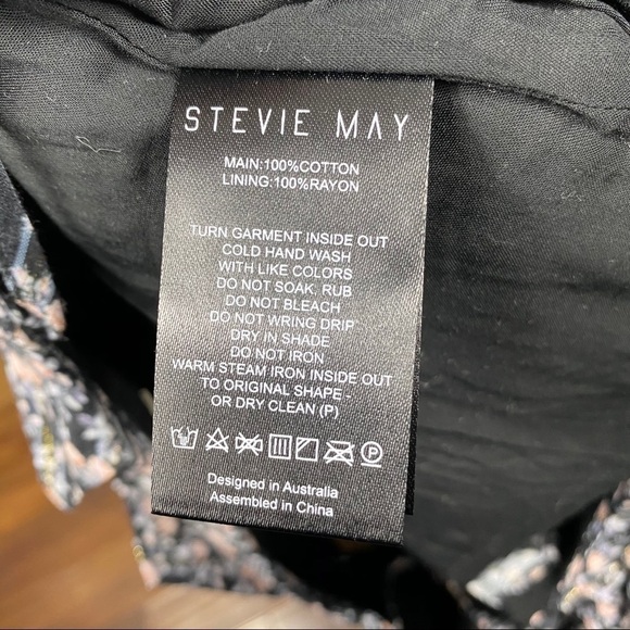 Stevie May acacia floral tie strap ruffle crop top - Picture 13 of 13